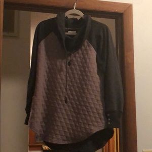 Purple long sleeved top